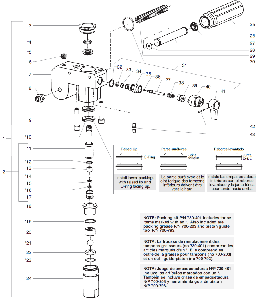 RentSpray Plus Fluid Section Assembly